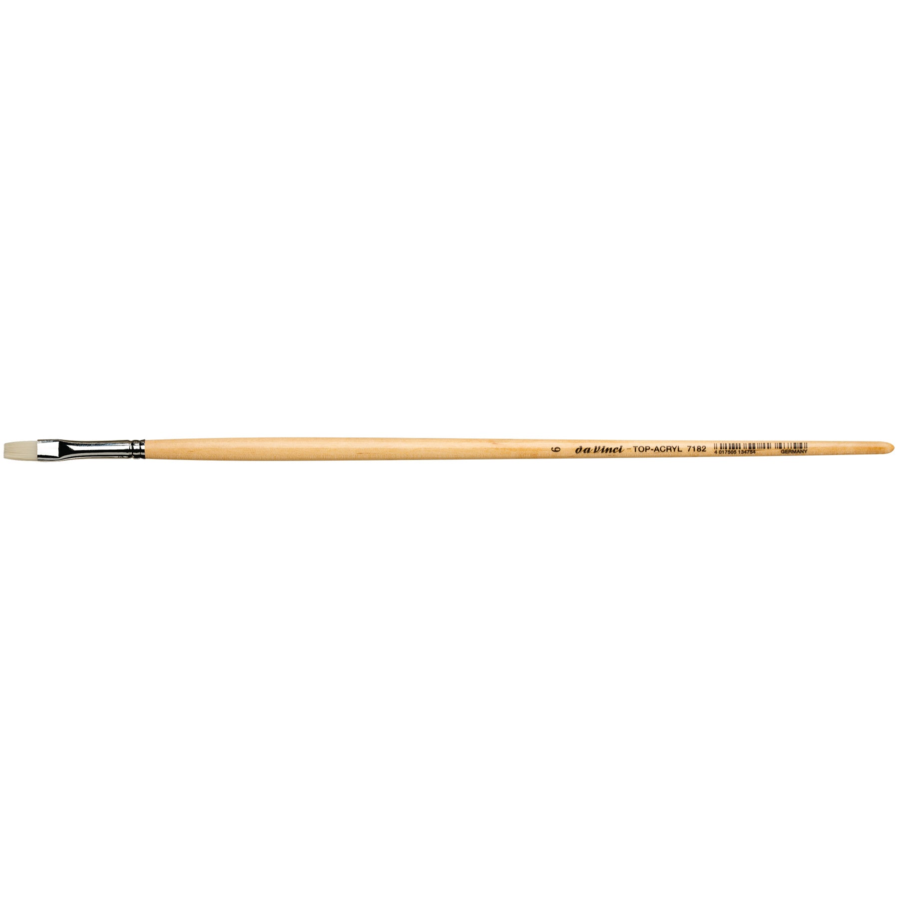 TOP-ACRYL Bright White Brush, Synthetic, Acrylic & Oil, Flat, Series 7182, Size 6