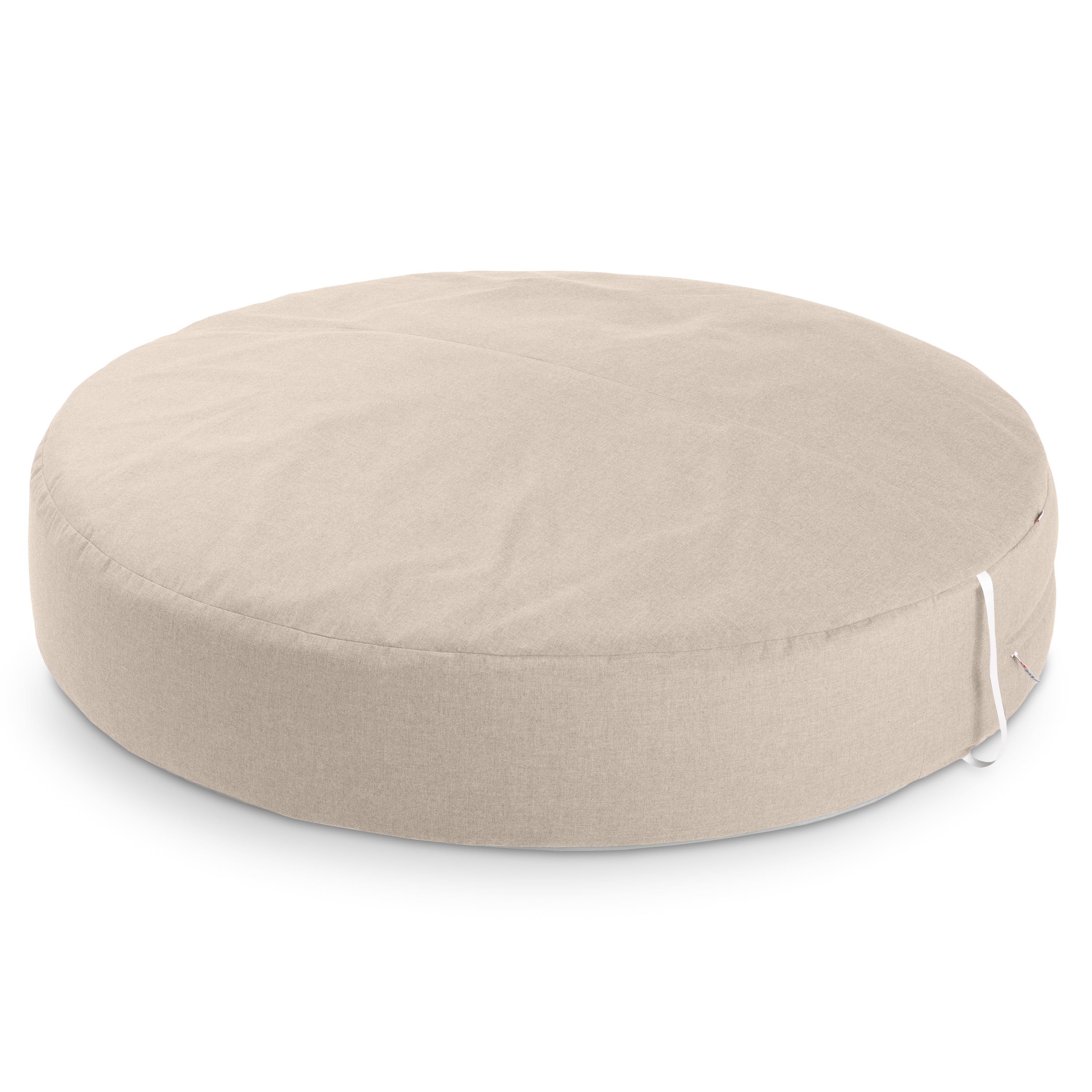 Coza Cocoon Sun Bed - Giant Outdoor Round Lounge for Resort Style & Beachfront Relaxation - Sunbrella, Flax