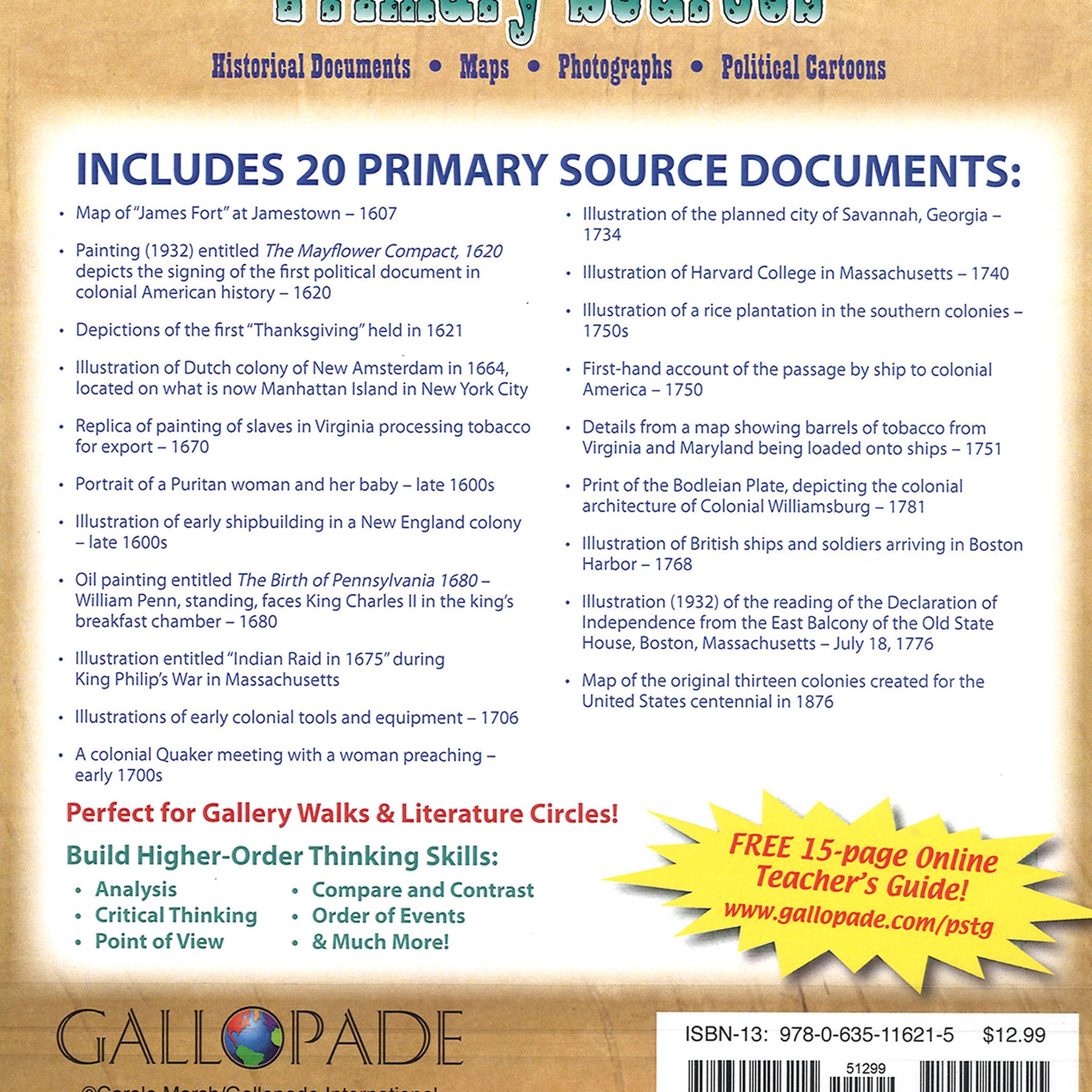 Primary Sources, Colonial America