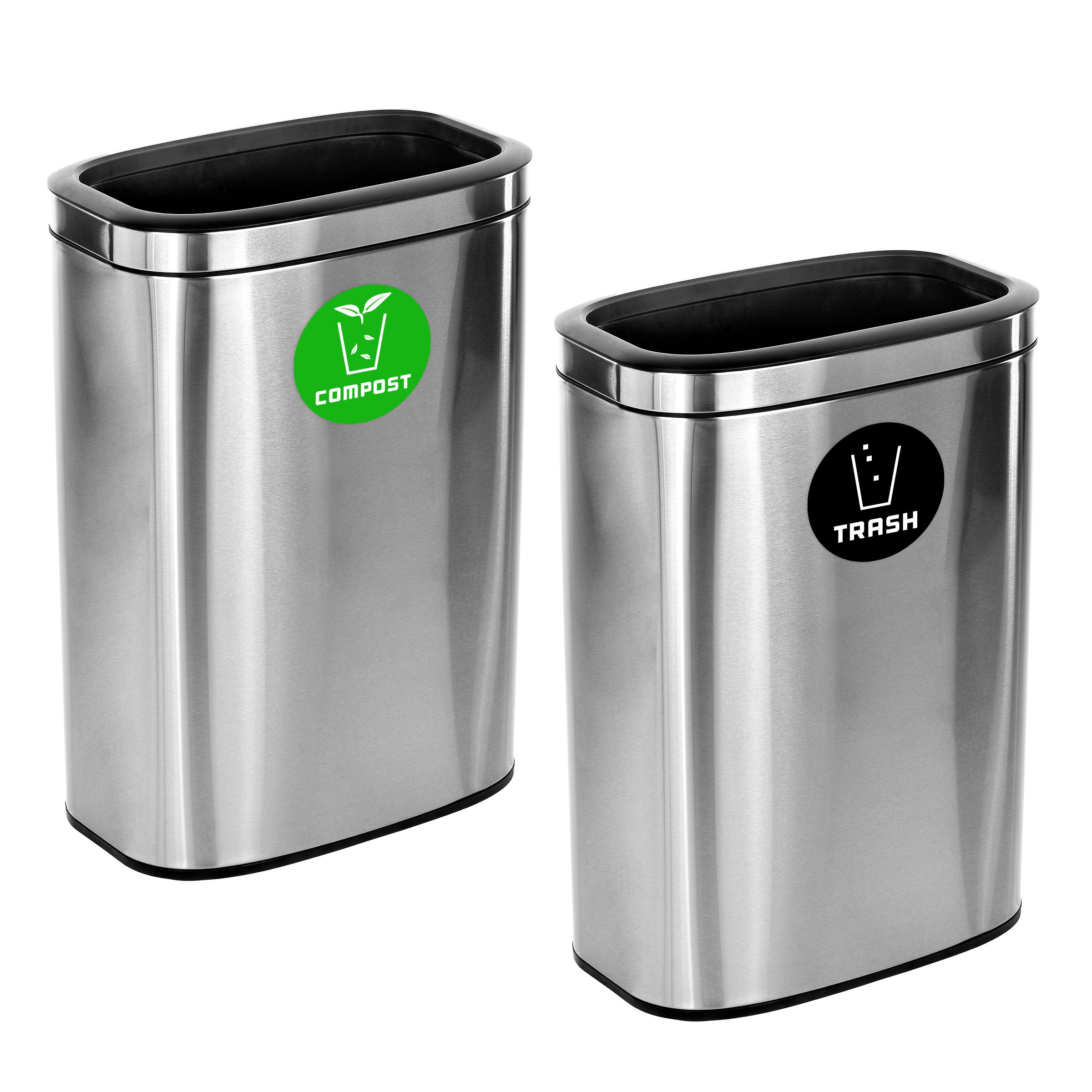 10.5 Gal 2-Stream Compost Trash Station