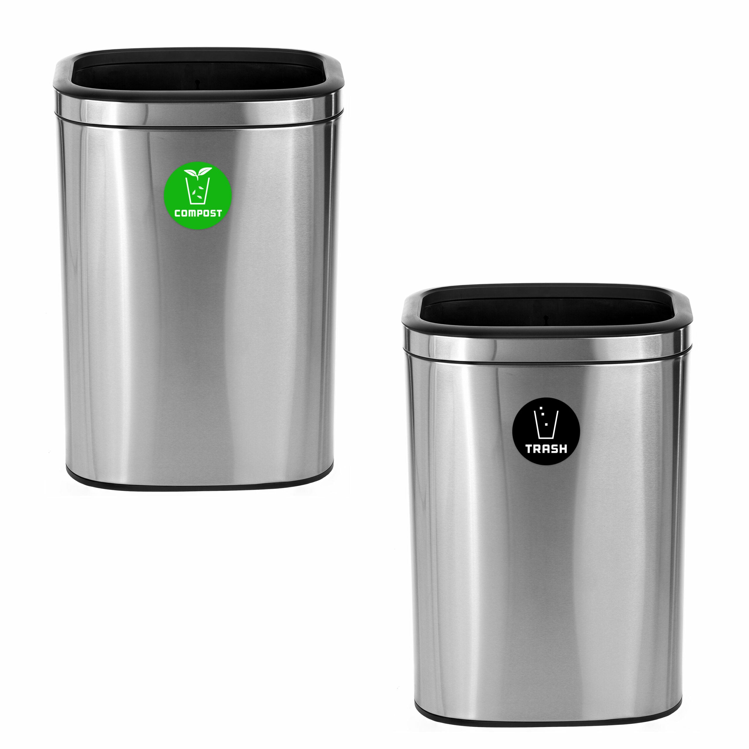 10.5 Gal 2-Stream Compost Trash Station