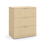 OfficeSource Laminate Lateral Files 3 Drawer Lateral File Cabinet - Maple