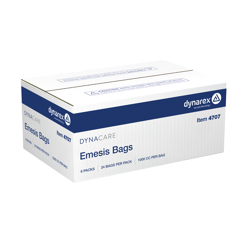 Emesis Bag, Blue - 24 packs per Box/6 Boxes per Case