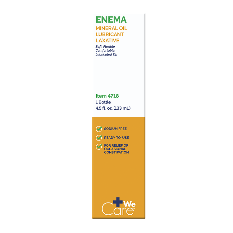 Enema Mineral Oil Lubricant Laxative, 4.5 fl. oz. - 48 Boxes per Case