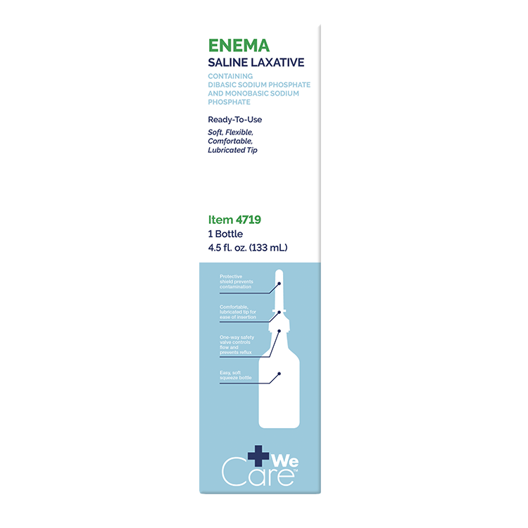 Enema Saline Laxative, 4.5 fl. oz. - 48 Boxes per Case