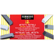 Sargent Art Sq Chalk 12 Grey Tones Colors Pastels