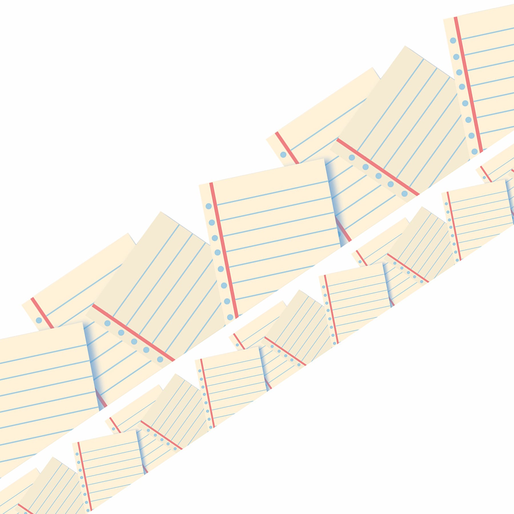 Notebook Paper Extra Wide Deco Trim, 37 Feet