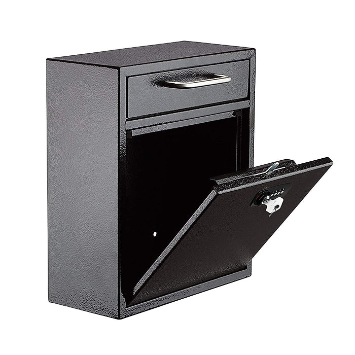 Medium Wall Mountable Mailbox with Key and Combination lock
