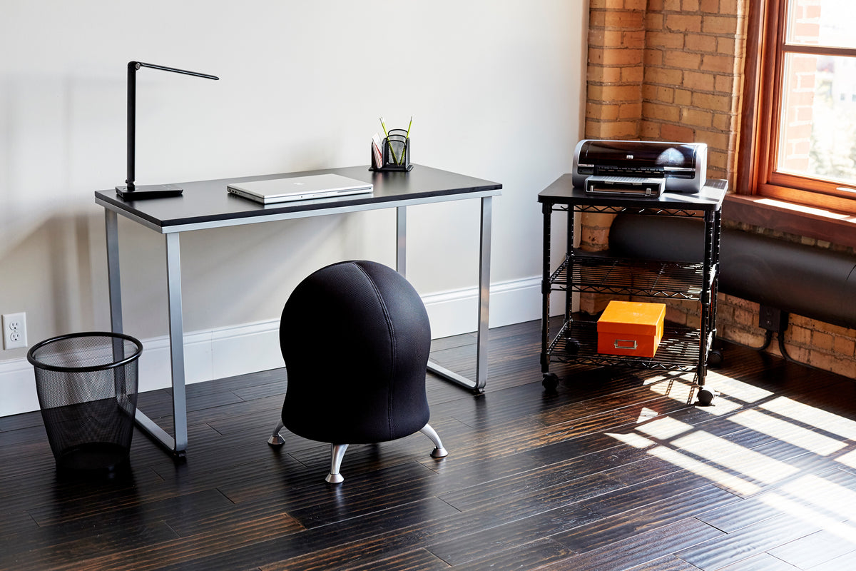 Steel Workstation Blk Sil