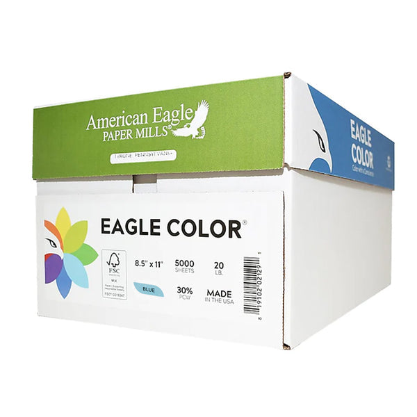 8.5" x 11" Color Copy Paper, 20 lbs., Blue, 500 Sheets/Ream