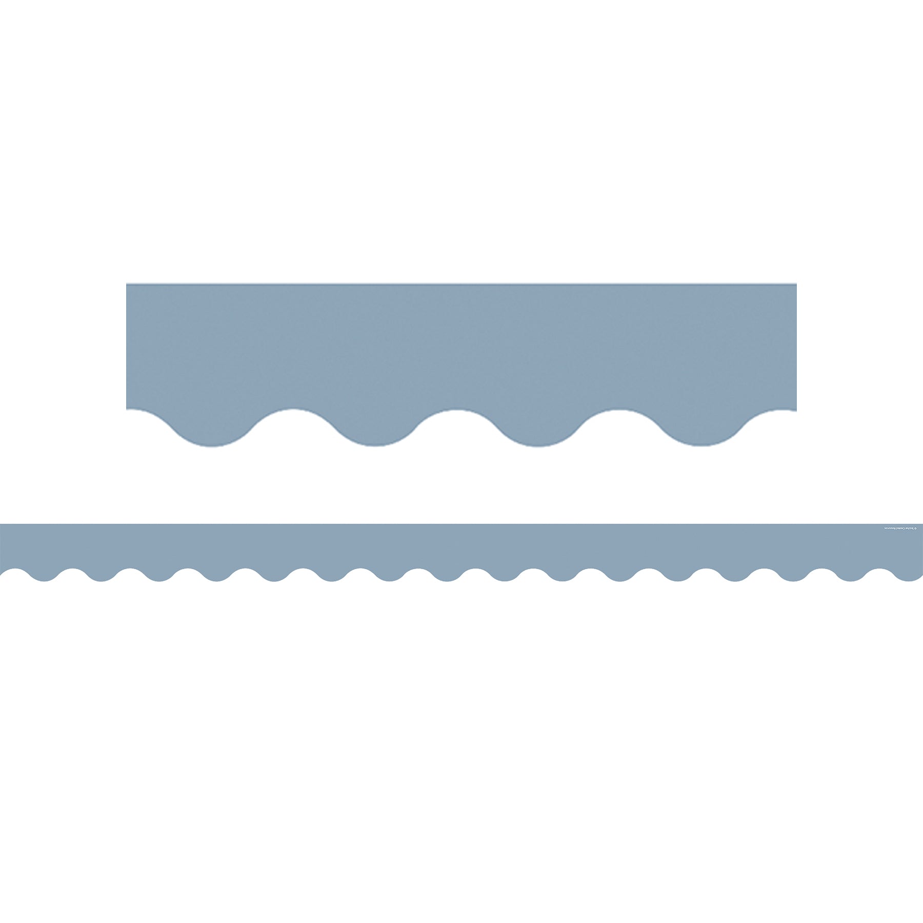 Cottage Blue Scalloped Border Trim, 35 Feet
