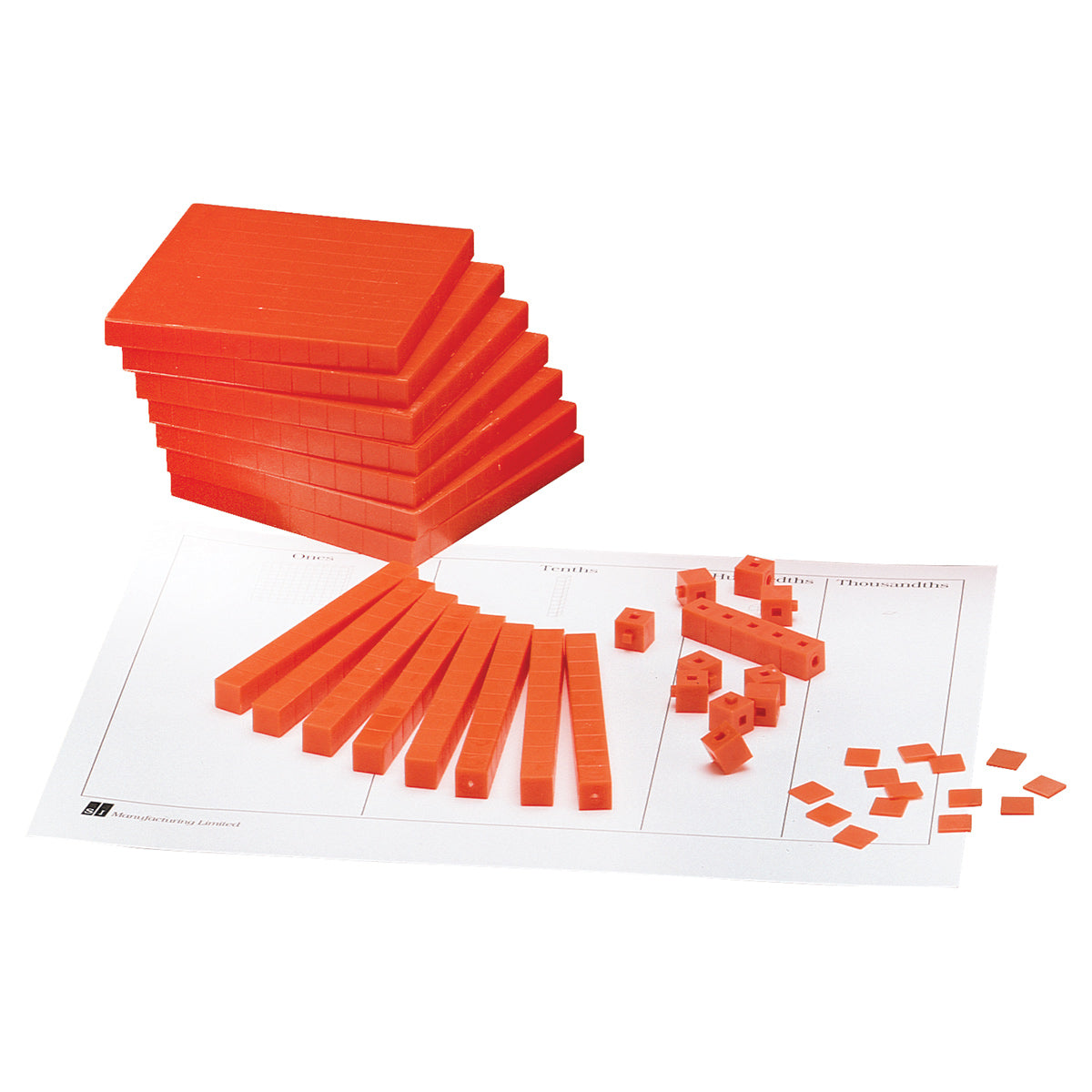 Base Ten, Orange/Decimal Blocks/Set