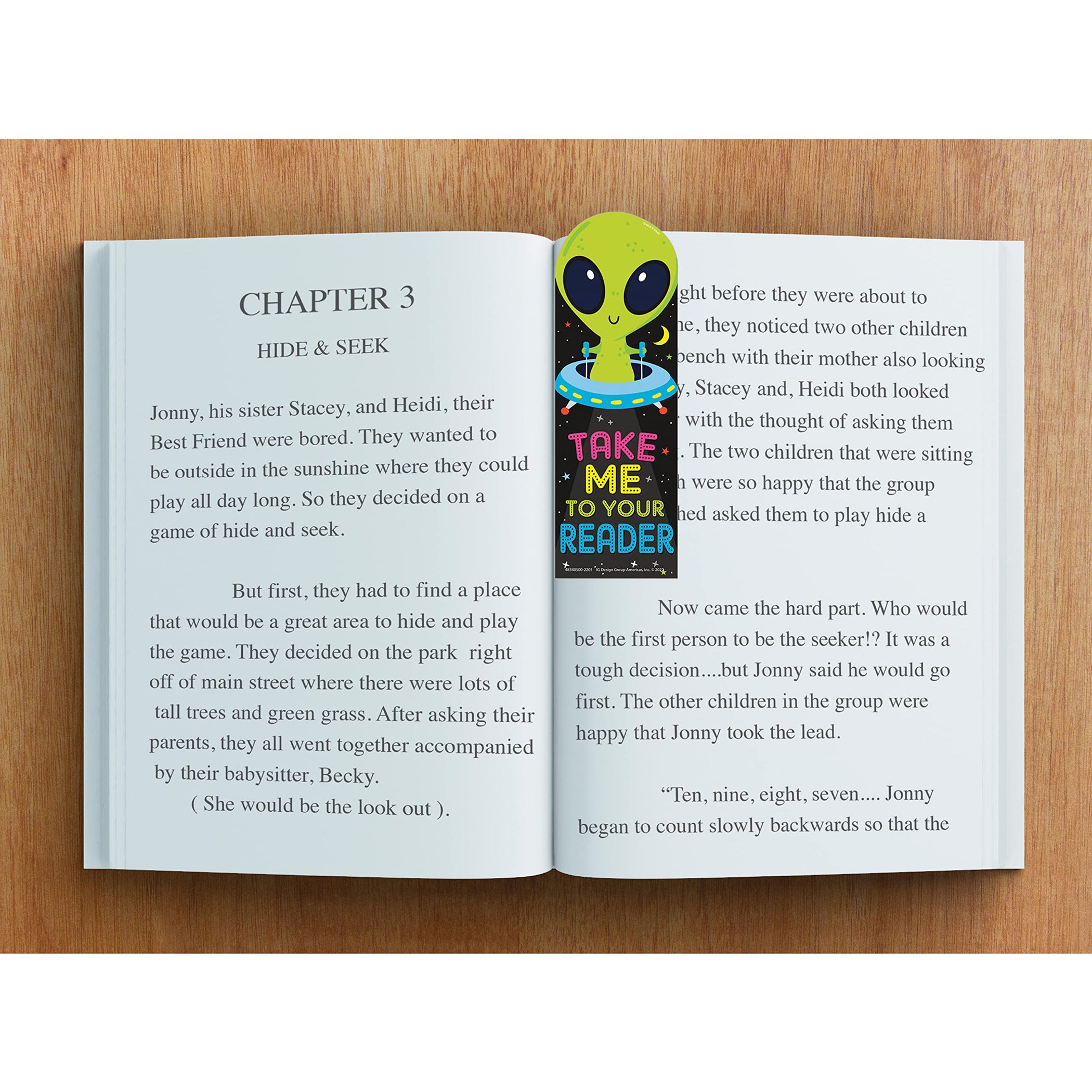 Take Me To Your Reader Green Apple Scented Bookmarks, Pack of 24