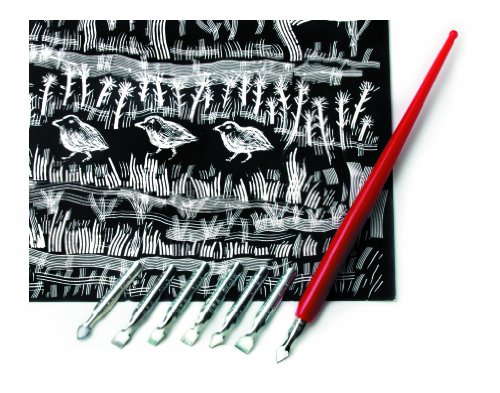 Melissa & Doug Scratch-Art Scratch Knife Tool Set