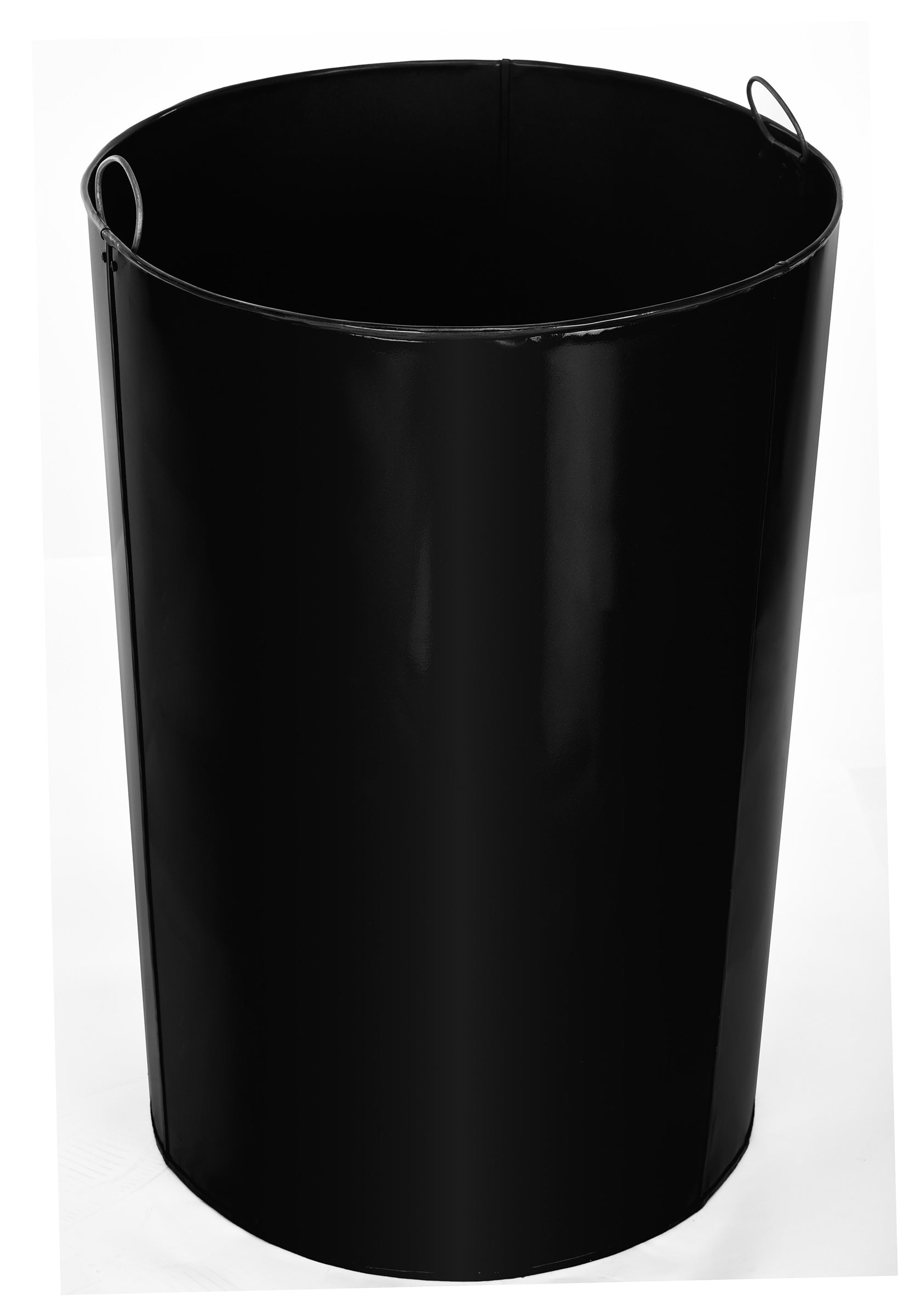 Alpine Industries Outdoor Metal Slatted Recycling Receptacle with Rain Bonnet Lid - 38 Gallon Blue