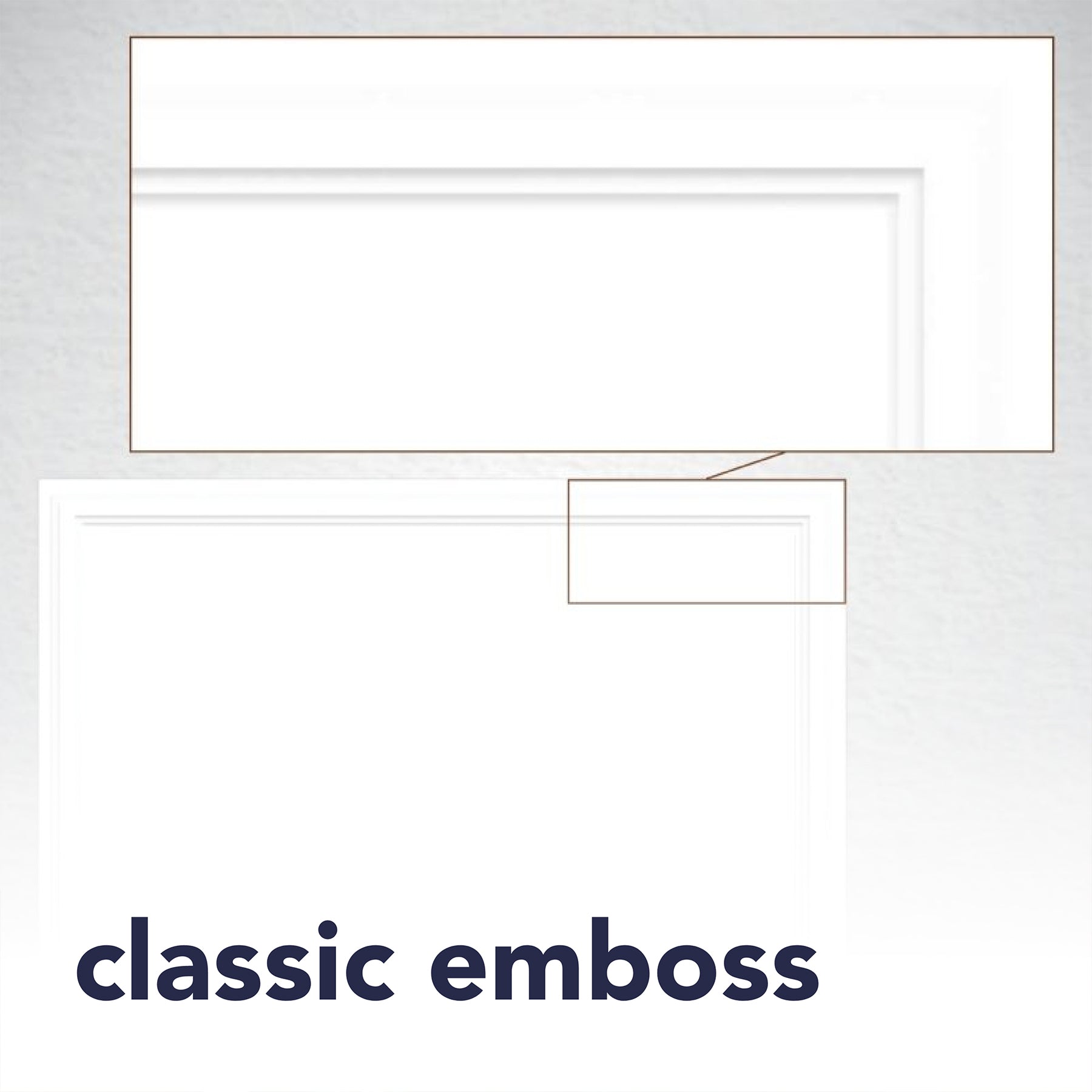 Photo Mount Cards & Envelopes, Classic Embossed Border, Full Size, 5x6.875 inch, Pack of 50