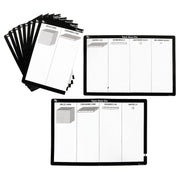 Double sided base ten write N wipe mat, Set of 10