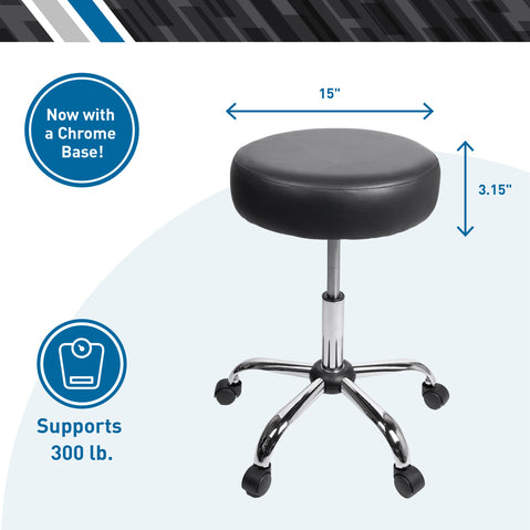 Exam Stool, Black