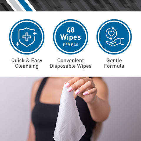 Bodymed Washcloths Fragrance Free, 8" X 12", 48 Pcs Per Bag