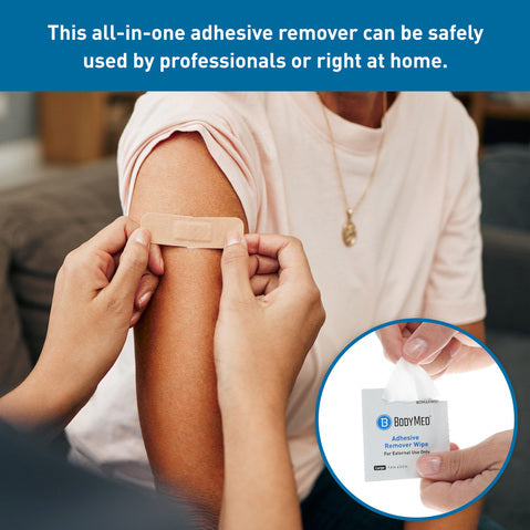Bodymed Adhesive Remover Wipe 1.6 X 3.2 Inch,50 Pcs/Box
