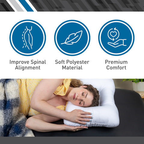 Body Sport Cervical Support Pillow, 24" X 16", Polyester Fiber Fill