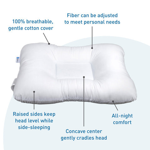Body Sport Cervical Support Pillow, 24" X 16", Polyester Fiber Fill