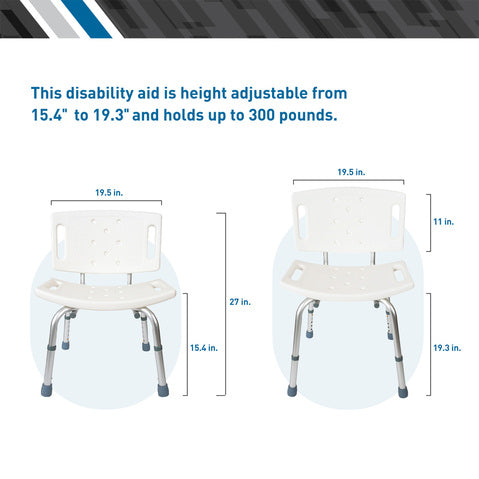 Bodymed Aluminum Shower Chair Without Backrest