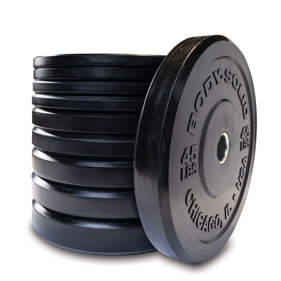 260Lb Bumper Set Black, Pairs 10,15,25,35,45,  Full Commercial, 1-3 Year Warranty