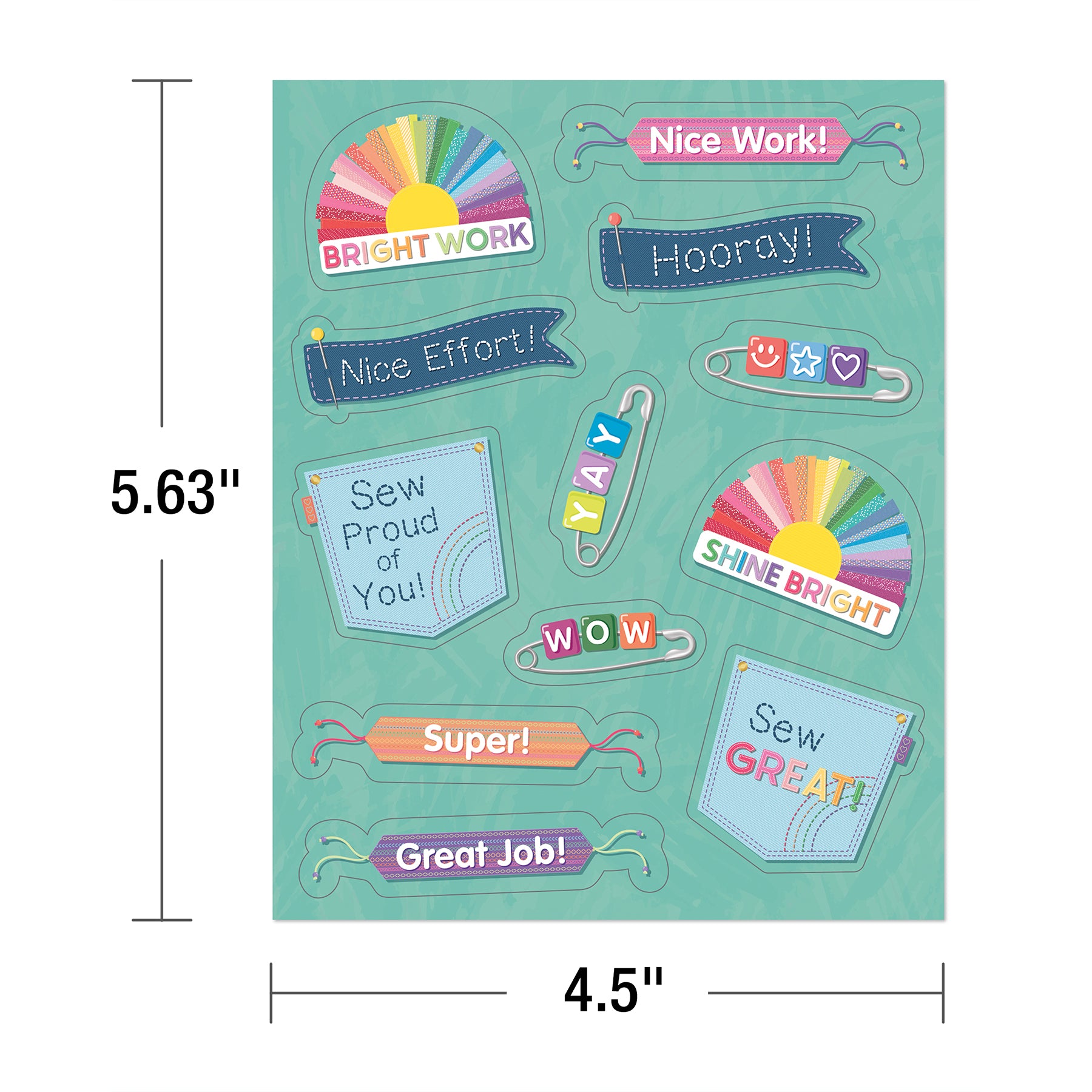 Crafty and Cool Motivators Motivational Stickers, Pack of 72