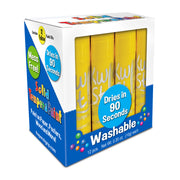 Solid Tempera Paint Sticks, Single Color Pack, Yellow, Pack of 12