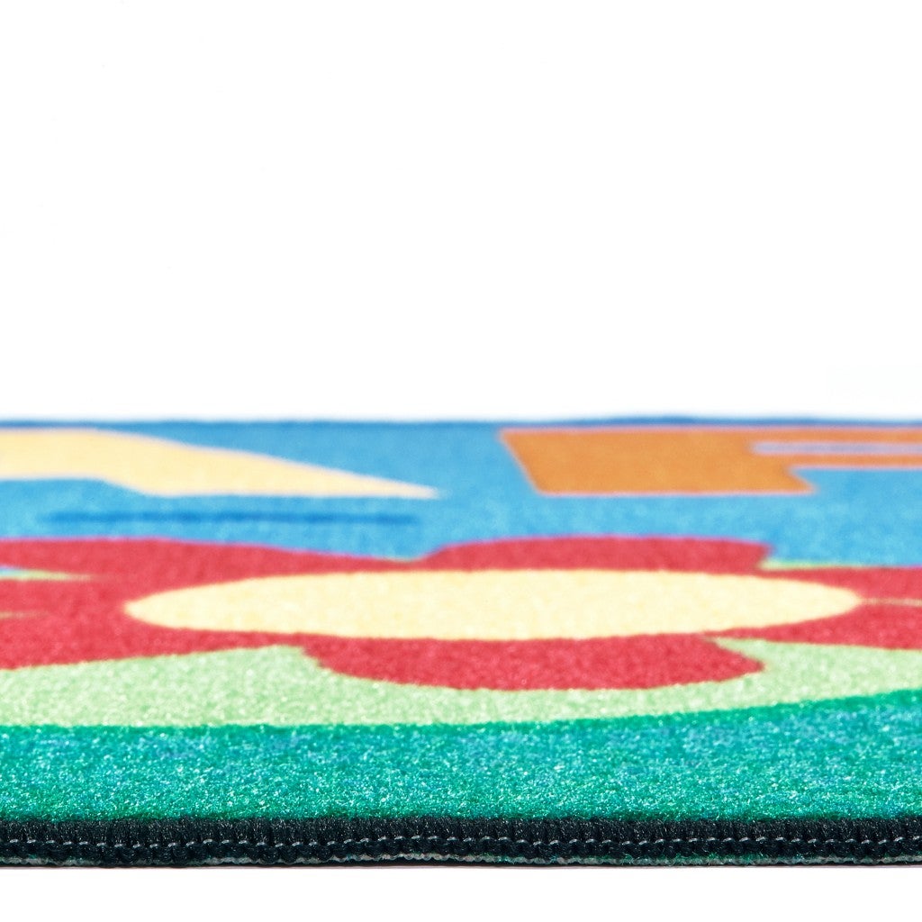 Learn & Grow Value Rug  - 4ft x 6ft - Rectangle - Blue