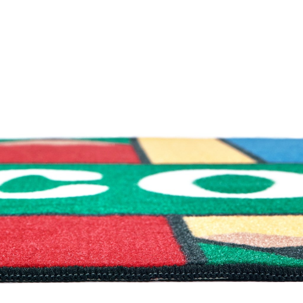 Colorful Pencils Welcome Rug - 3ft x 4ft 6in - Rectangle - Blue