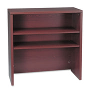 37.1" Height x 36" Width x 14.6" Depth - 2 Shelve(s) - Flat Edge - Finish: Mahogany - 1 Each