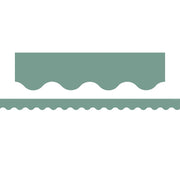 Retreat Green Scalloped Border Trim, 35 Feet