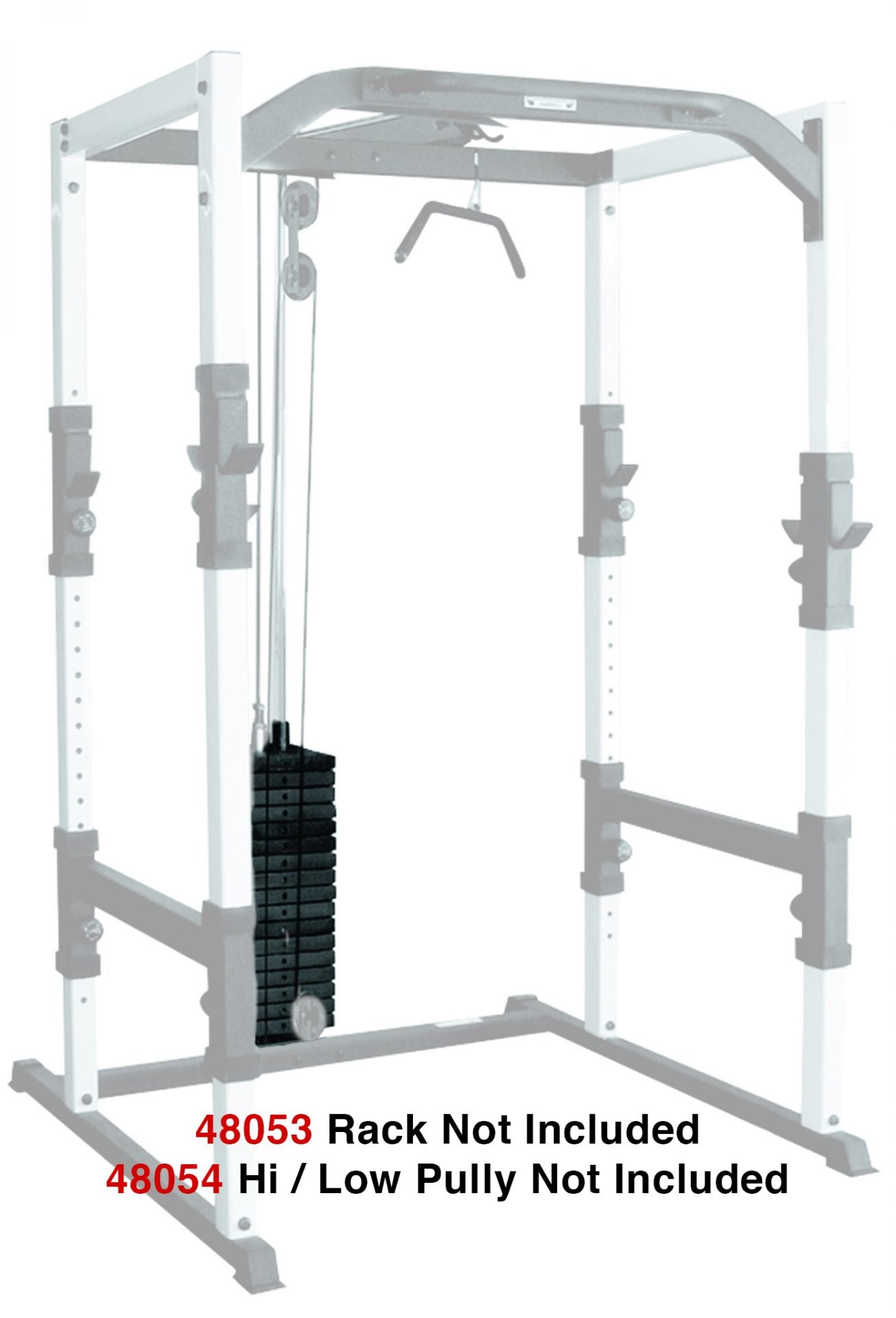 (200 LB weight stack) Conversion Kit for Power Cage and Lat Machine