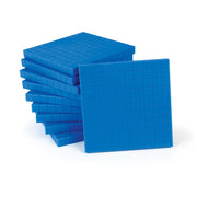 Base Ten, Blue Flats 100’s (10 )