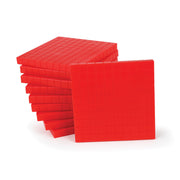 Base Ten, Red Flats 100’s (10 )