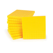 Base Ten, Yellow Flats 100’s (10 )