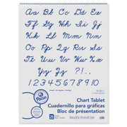 Chart Tablet, Cursive Cover, Unruled 24" x 32", 25 Sheets