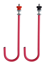 Electrode, J-Shaped, Aluminum, Brownlee Electrolysis, Pair