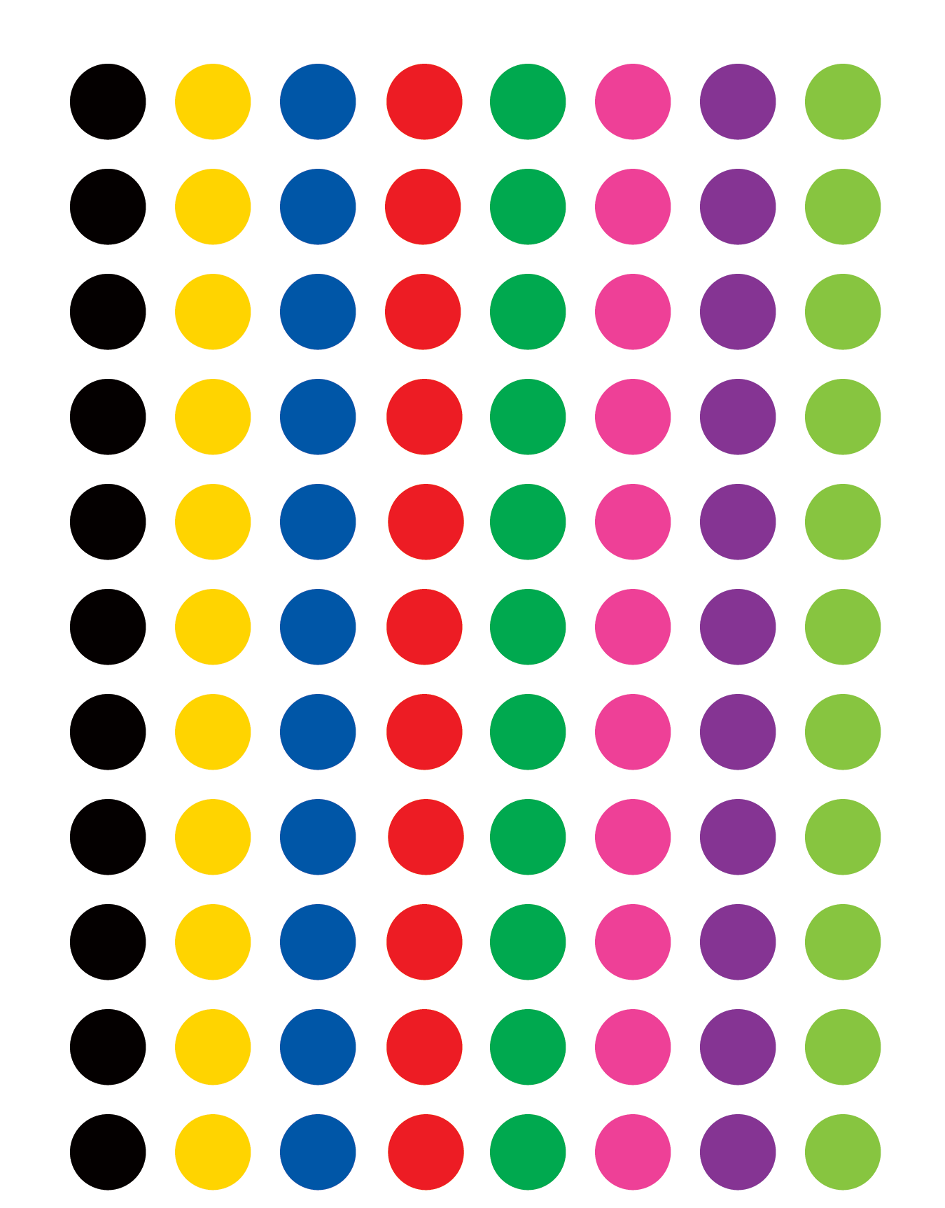 Colorful Circles Mini Stickers