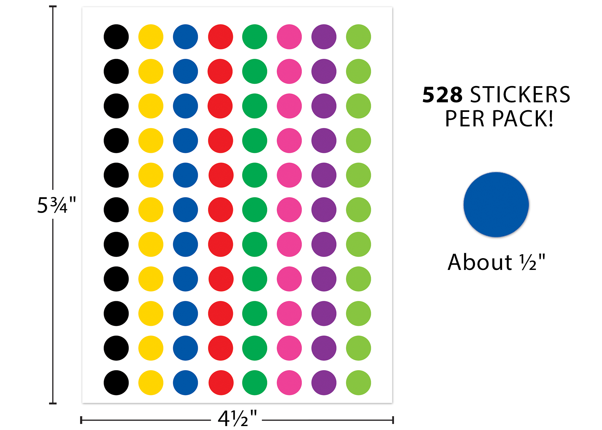 Colorful Circles Mini Stickers