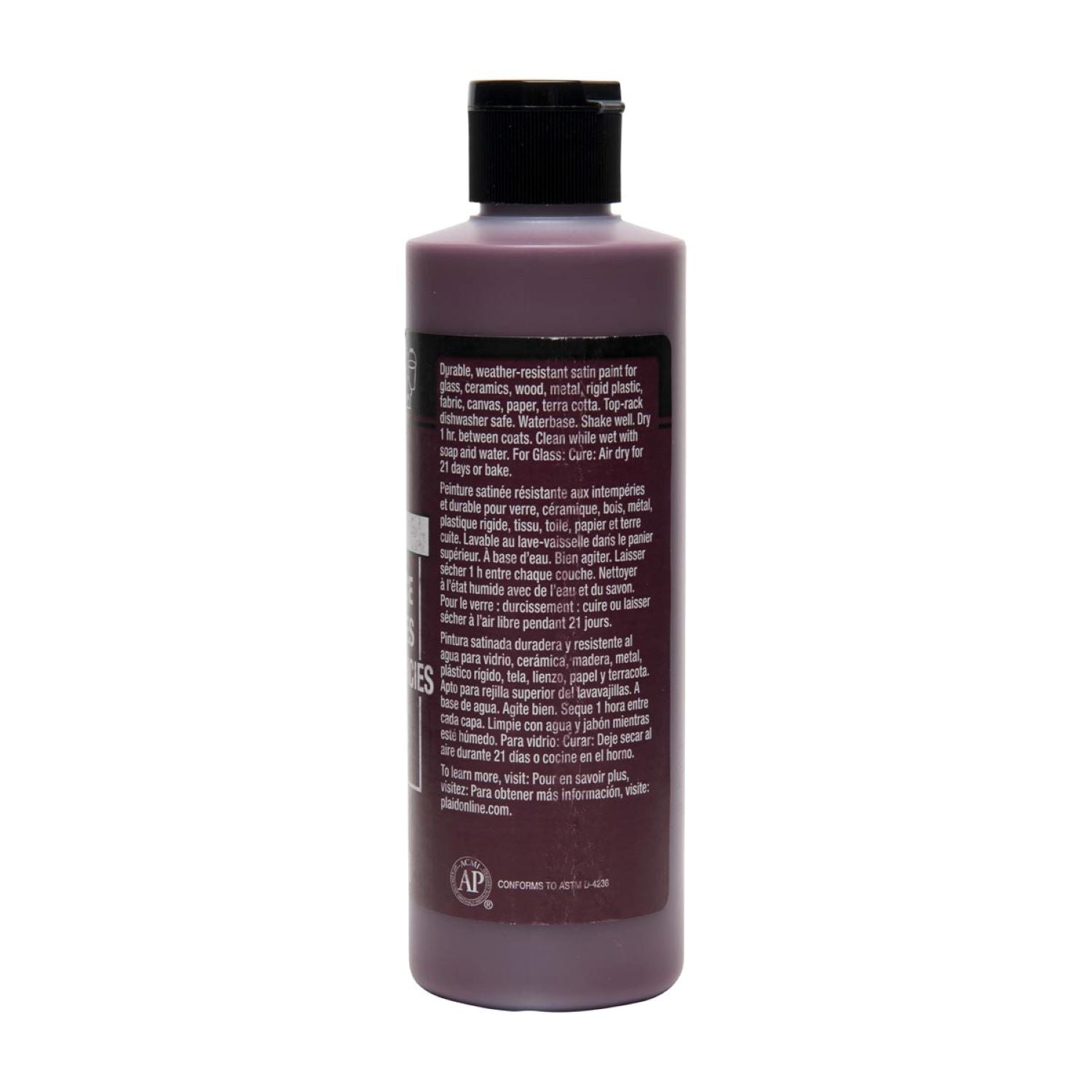 Acrylic Paint Multi-Surface Satin, 8oz., Berry Wine
