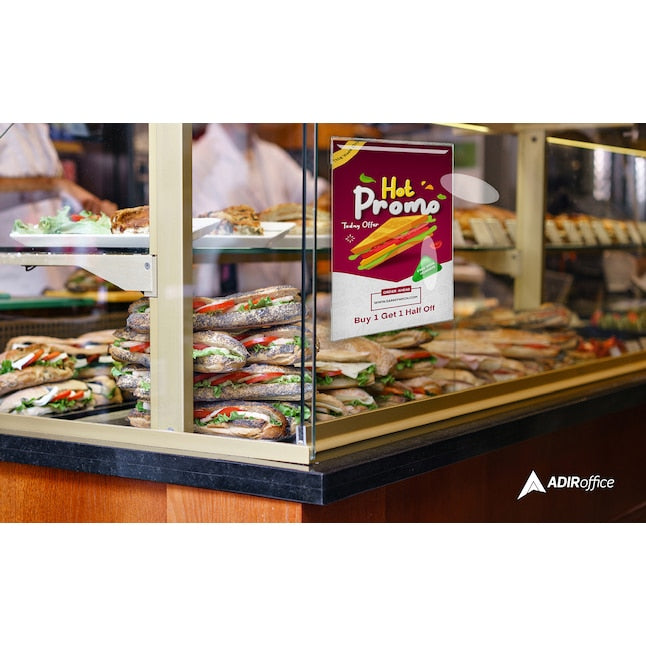8.5" x 11" Wall Mount Acrylic Sign Holders, 12 Pack