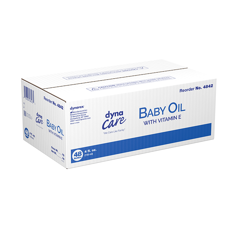 Baby Oil, 4 fl. oz. (118 mL) Bottle - 48 Bottles per Case