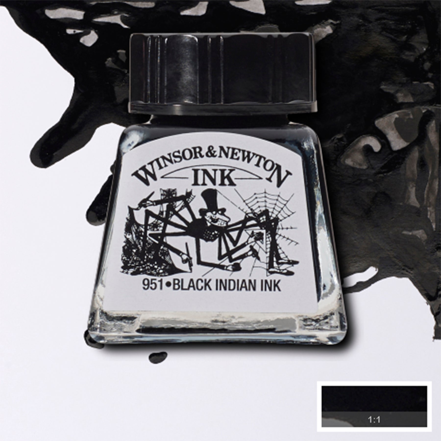 Draw Ink 14ml bottle - Black Indian