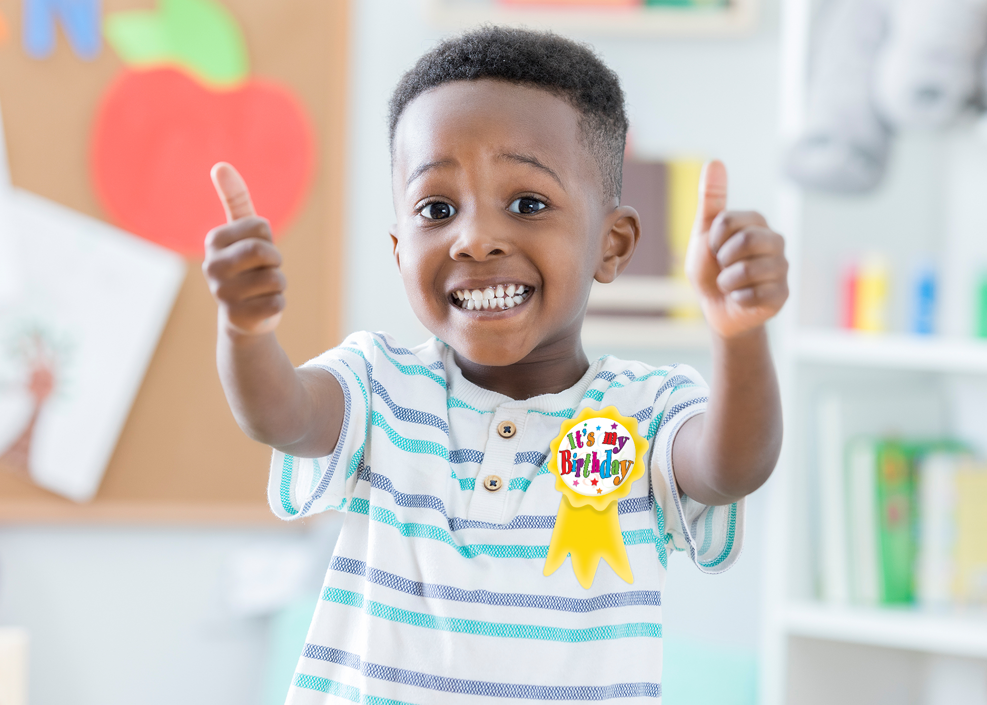Birthday Ribbons Wear ’Em Badges