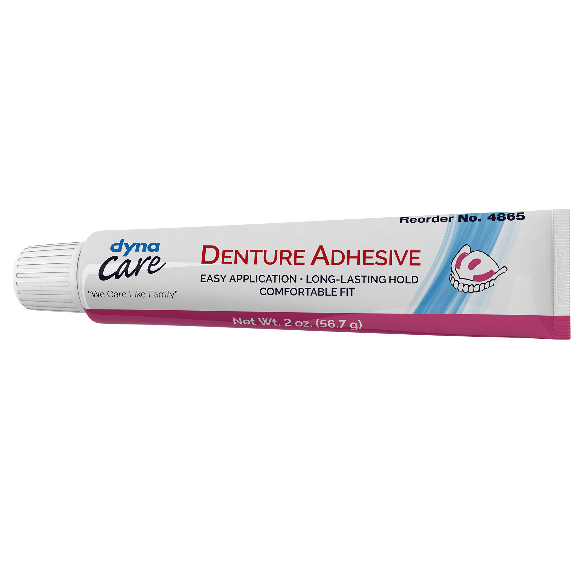 Denture Adhesive, 2 oz. Tube - 72 Tubes per Case