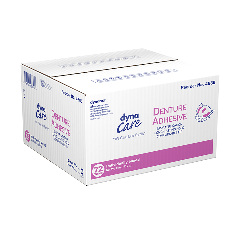 Denture Adhesive, 2 oz. Tube - 72 Tubes per Case