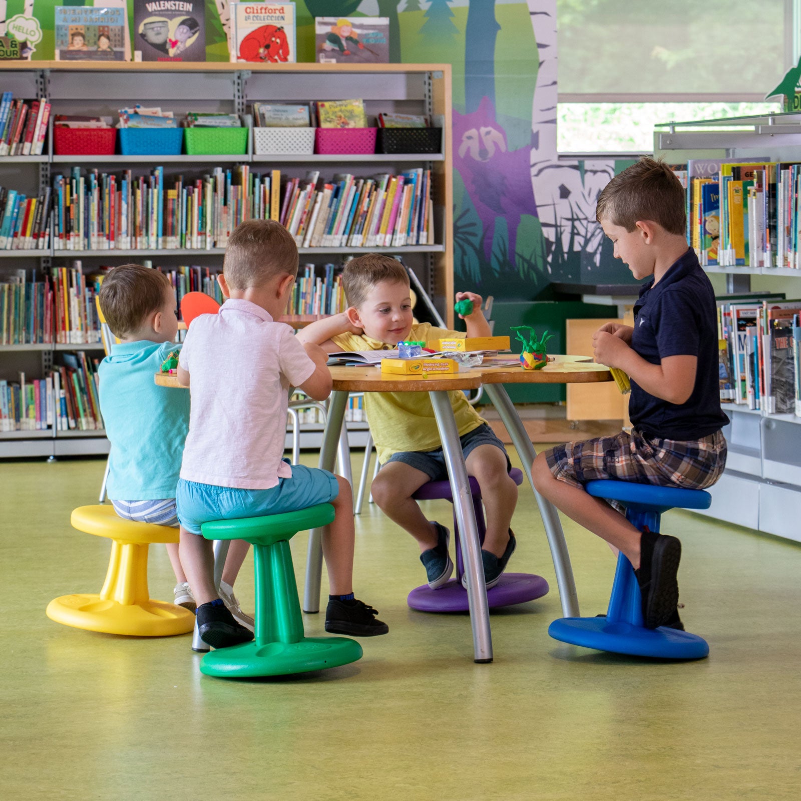 Pre-School Wobble Chair 12", Red